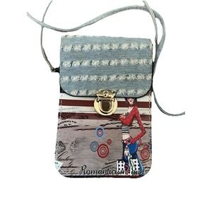 Cross Body Purse Bag patriotic‎  Theme 2 Pockets